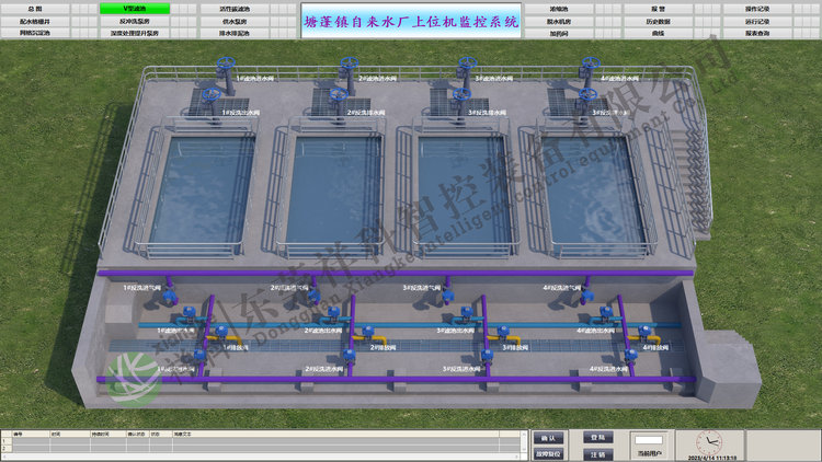 塘蓬鎮(zhèn)自來水廠上位機(jī)系統(tǒng)2